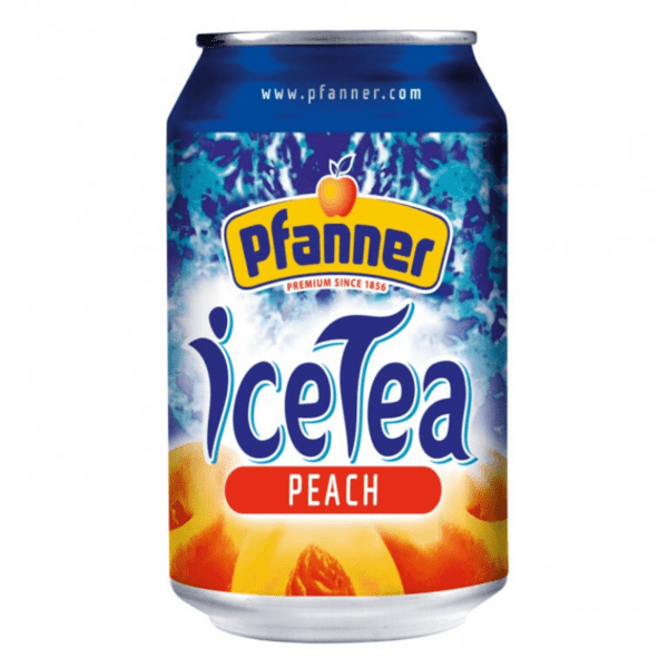 Pfanner Ledový čaj broskev 330ml plech